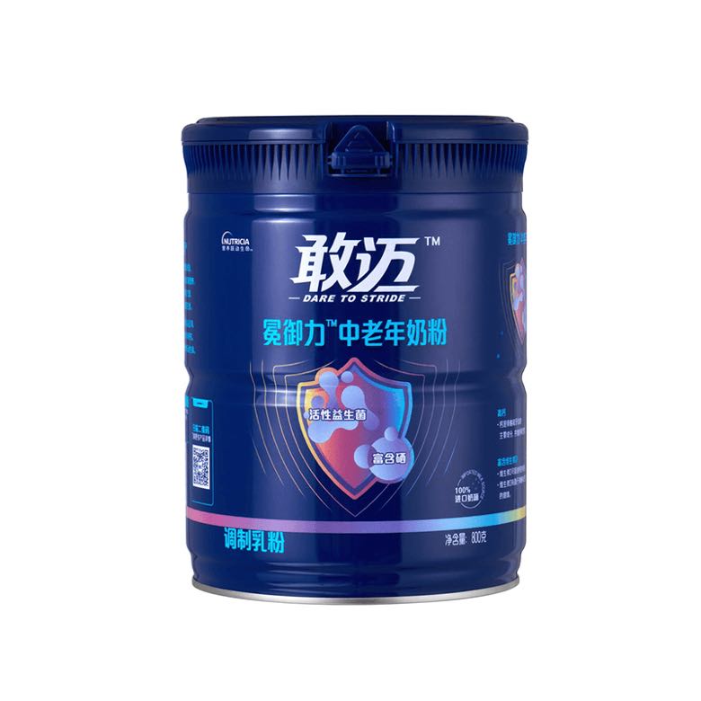 敢迈 中老年牛奶粉高钙高蛋白低GI活性益生菌 800g/罐 13.66元（需用券）