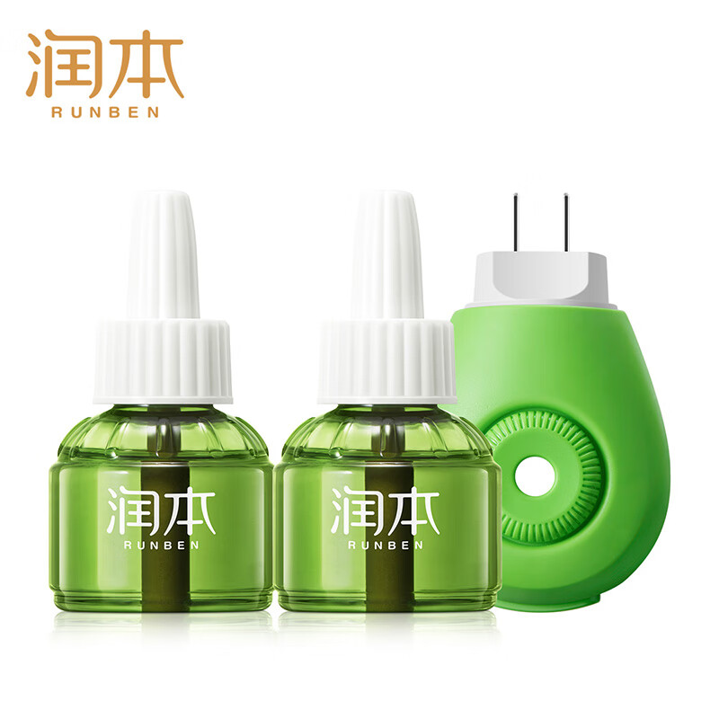 RUNBEN 润本 蚊香液45ml×2瓶+1加热器 16.9元（需用券）