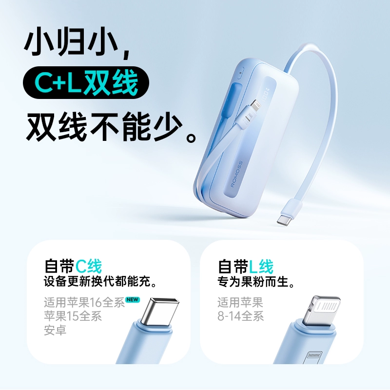 政府补贴15% 罗马仕1万毫安充电宝 券后45.1元