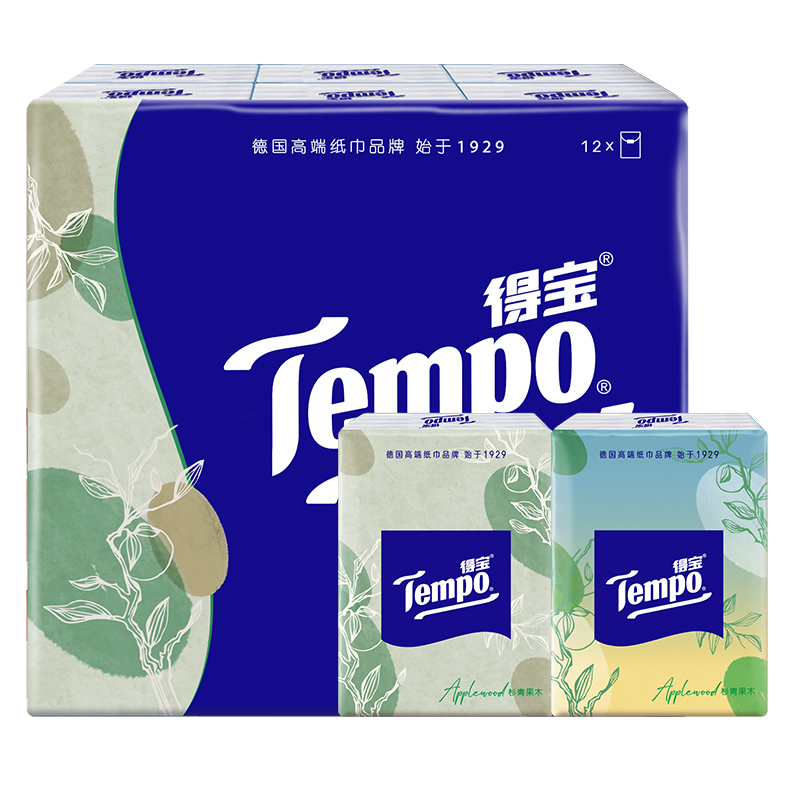 Tempo 得宝 杉青果木手帕纸 9.9元