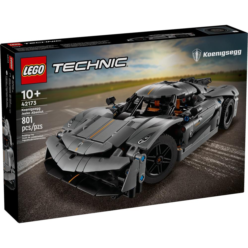 LEGO 乐高 Technic科技系列 42173 科尼赛克 Jesko Absolut 灰色超跑 335.41元