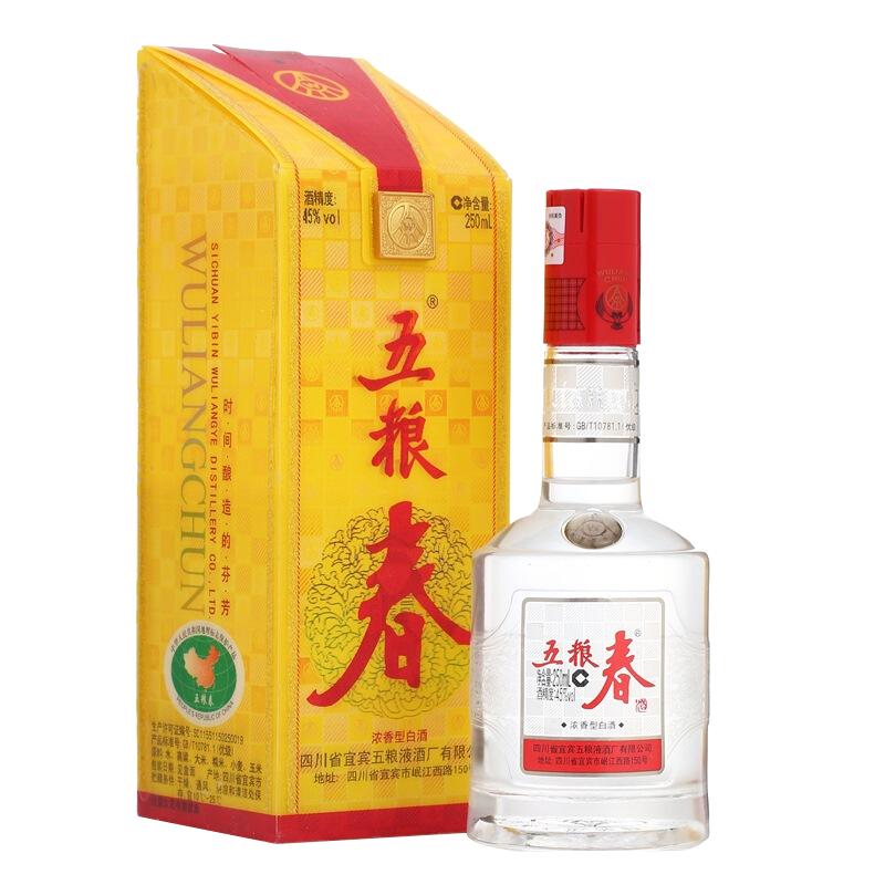 五粮春 第一代 45%vol 浓香型白酒 250ml 单瓶装 71.64元（需买3件，需用券）