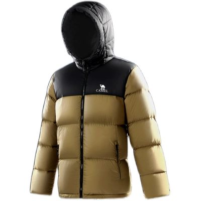 骆驼火山羽绒服黑色外套女 369元（需领券）