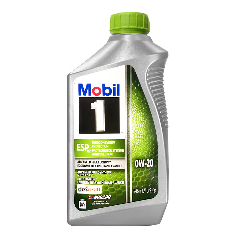 Mobil 美孚 ESP 0W-20 车用润滑油 0.946升/桶 62.02元（需买4件，共248.08元，双重优