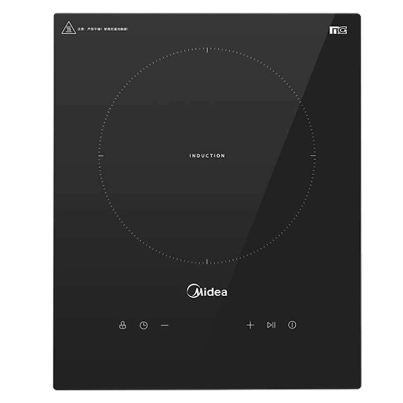 PLUS会员：Midea 美的 电磁炉 电陶炉单灶 2200W 滑触双控 DZ22S04E 223.72元包邮