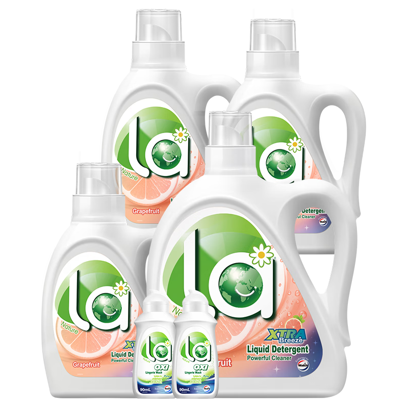 移动端、京东百亿补贴：威露士 la自然清新洗衣液西柚 10.86斤 48.26元