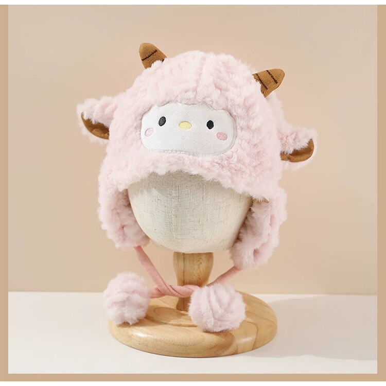 卡通婴儿男女宝宝加厚护耳帽 14.1元