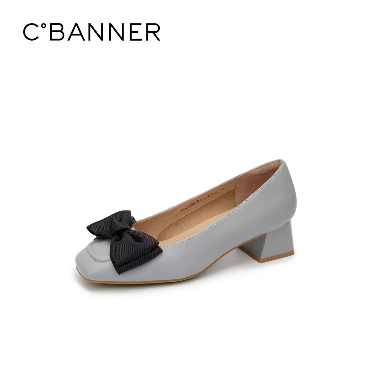 百亿补贴：C.BANNER 千百度 女鞋新款单鞋优雅甜美约会鞋气质粗跟单鞋 149.1元