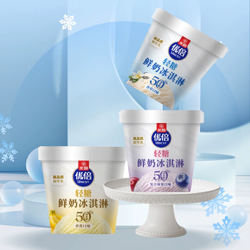 光明 優倍輕糖鮮奶冰淇淋65g ￥4.96