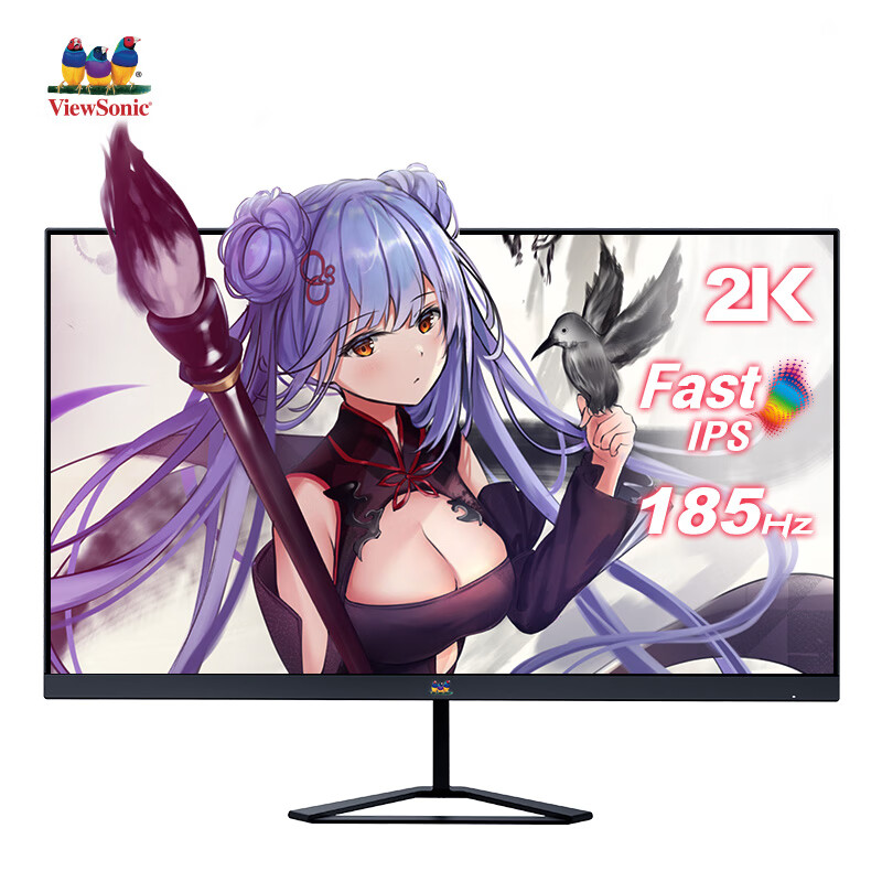 京东PLUS：ViewSonic 优派 VX2758 27英寸 IPS 显示器（2560×1440、185Hz、100﹪sRGB、HDR1