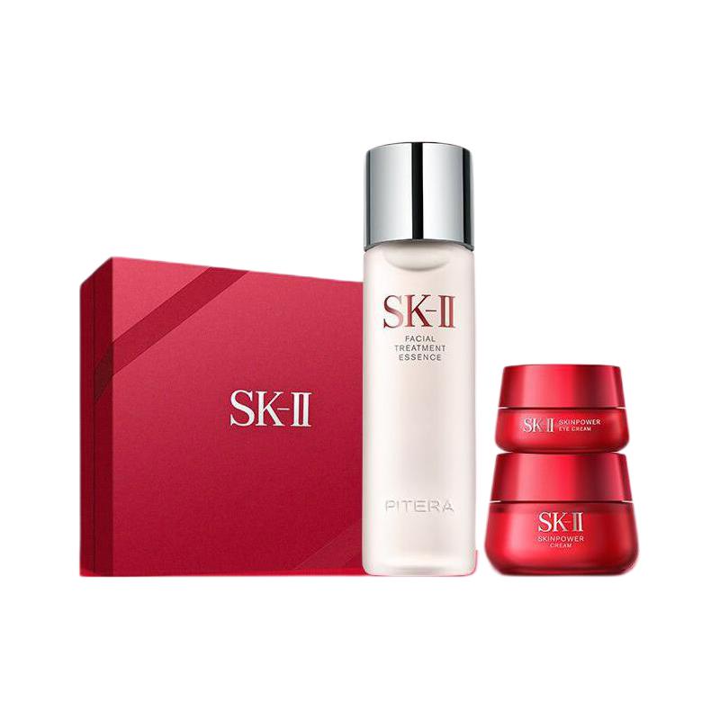 SK-II 神仙水230ml+面霜50g+眼霜15ml水乳护肤品套装sk2情人节礼物skii 3400元