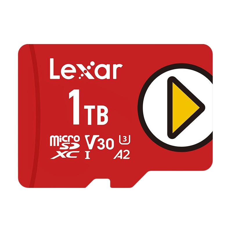Lexar 雷克沙 PLAY系列 Micro-SD存储卡 1TB（UHS-I、V30、U3、A2） 599元
