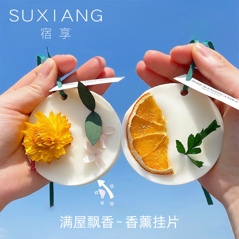 SUXIANG 宿享 衣柜衣橱香薰挂件蜡片10盒装 10.9元（需用券）