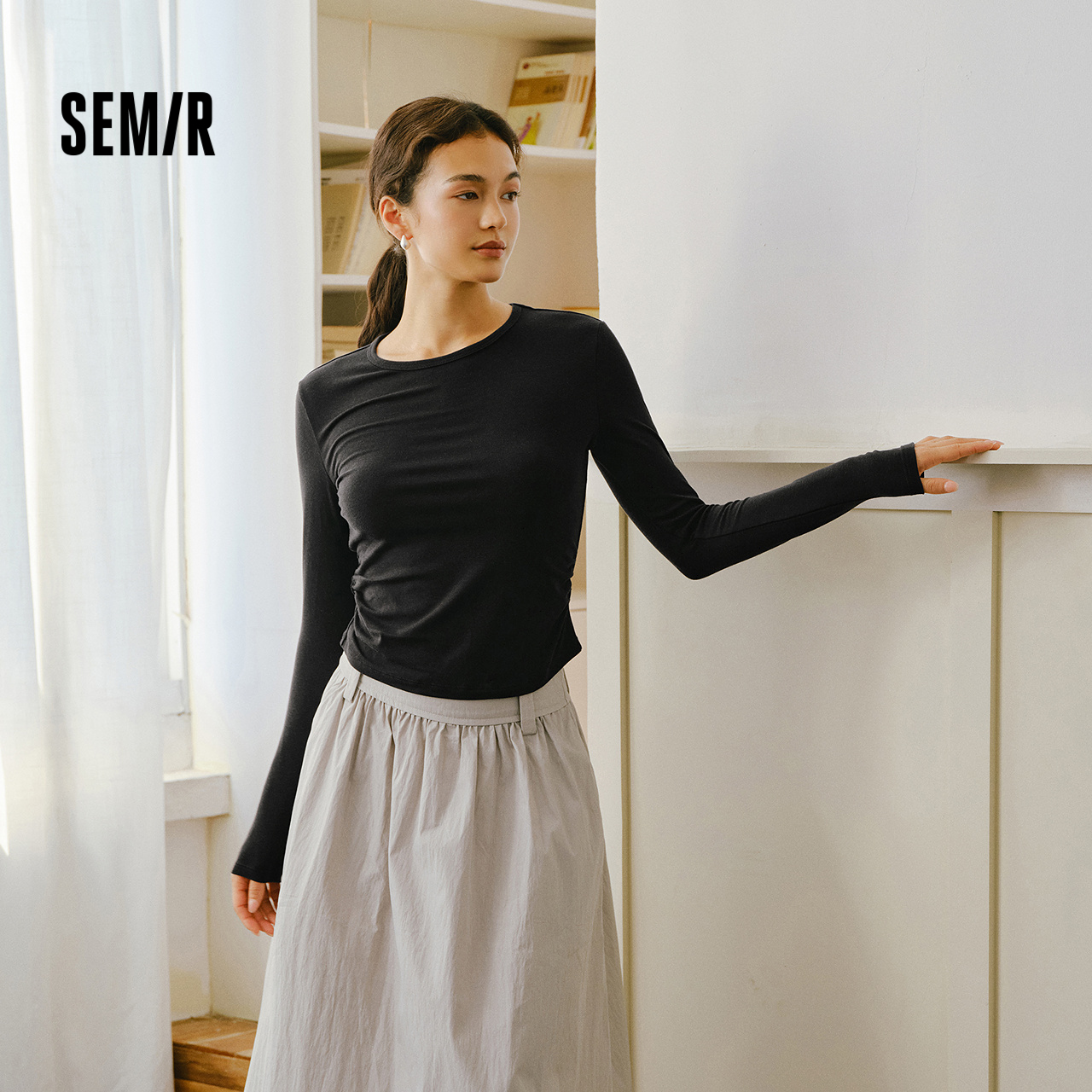 Semir 森马 女士长袖T恤 10-9725101010 59元（需用券）