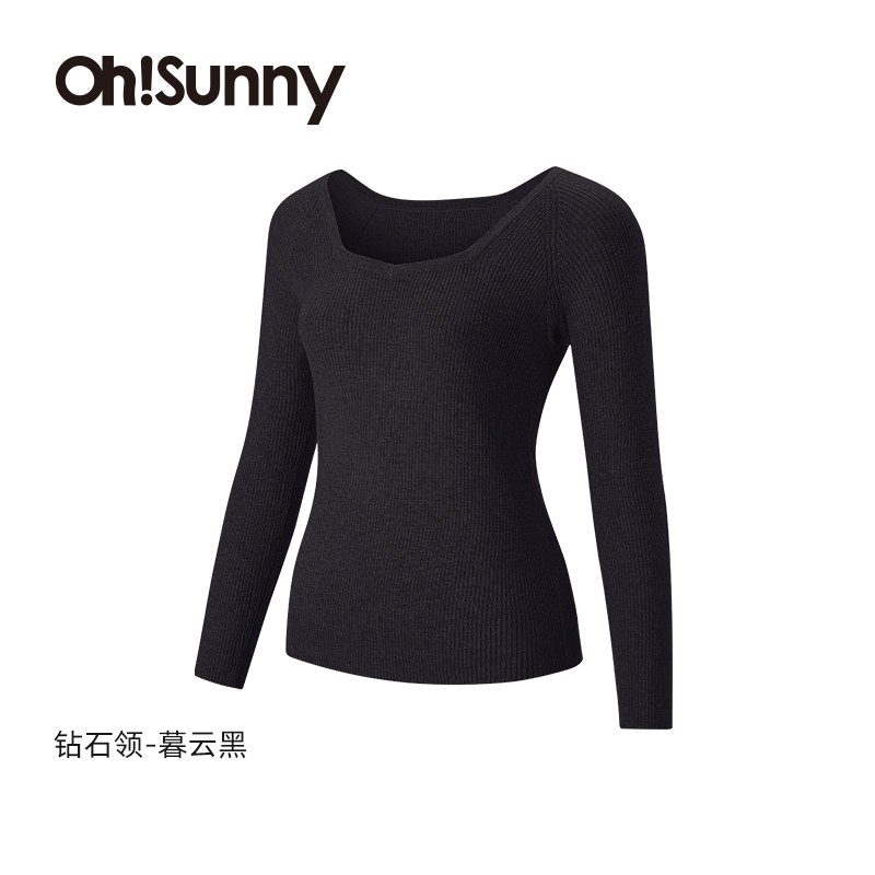 OhSunny 欧夏 打底衫女显瘦秋冬修身百搭羊毛保暖美拉德内搭针织衫 41元（需