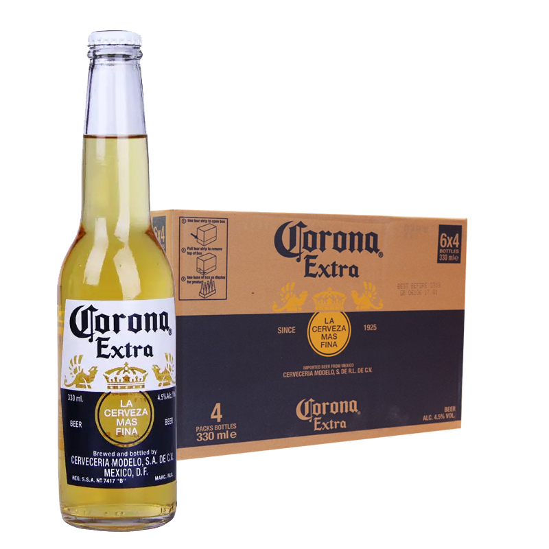 Corona 科罗娜 特级拉格啤酒 355ml*24瓶 127.55元（需用券）