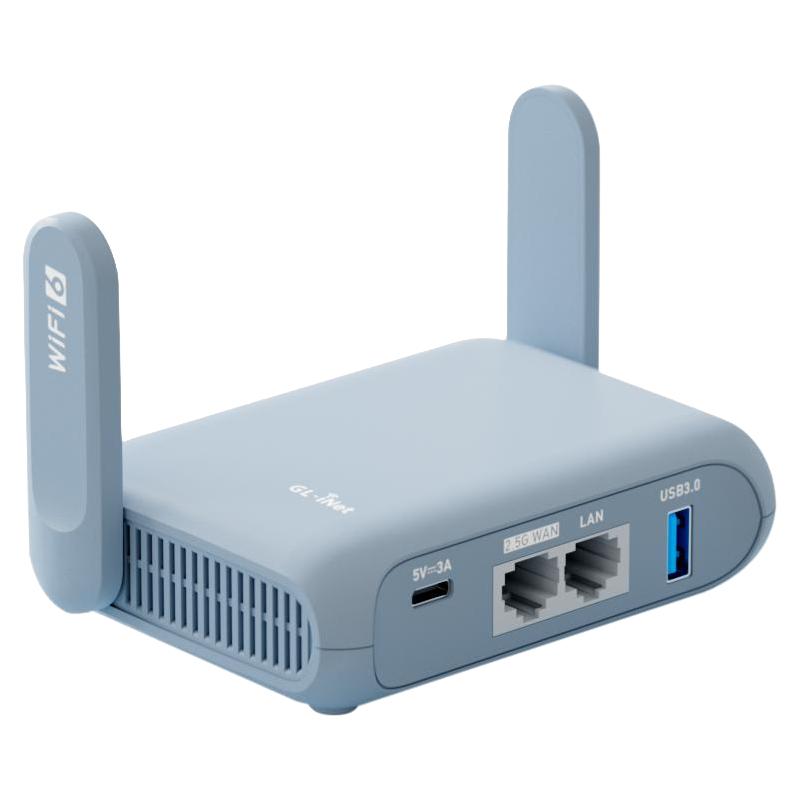GL.iNet MT3000无线路由器wifi6千兆家用高速2.5G网口nas网络存储AX3000 412.3元（需