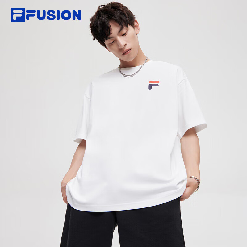 FILA FUSION斐乐潮牌短袖T恤男女季潮流肤圆领多色上衣 339元（需用券）