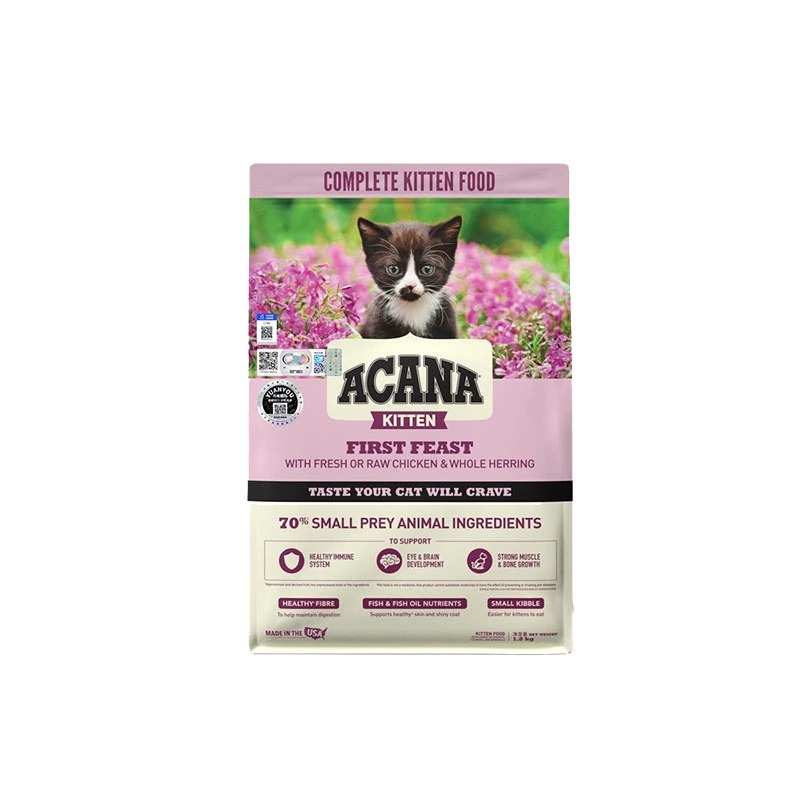 ACANA 爱肯拿 美国进口幼猫干粮第一场盛宴低敏易吸收猫粮1.8kg 189.05元