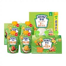 88VIP：Heinz 亨氏 米粉400g+果泥14袋+佐餐泥216g 129.87元包邮（需用券）