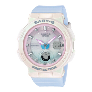 CASIO 卡西欧 BABY-G 贝壳渐变色系列 女士石英腕表 BGA-250-7A3 468元包邮（双重优