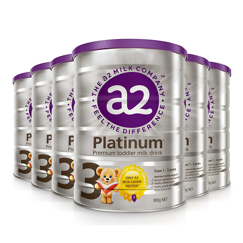 a2 艾尔 Platinum系列 婴儿奶粉 澳版3段1-4岁900g*6罐 1230元