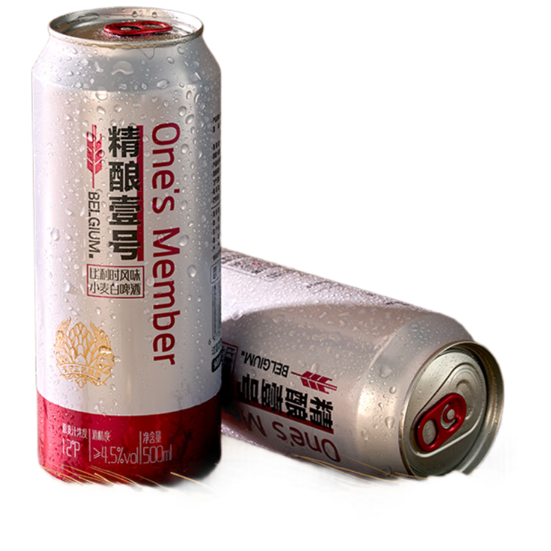 Ones Member 精酿壹号比利时风味小麦白啤酒 500ml*6罐 17元（京东试用）