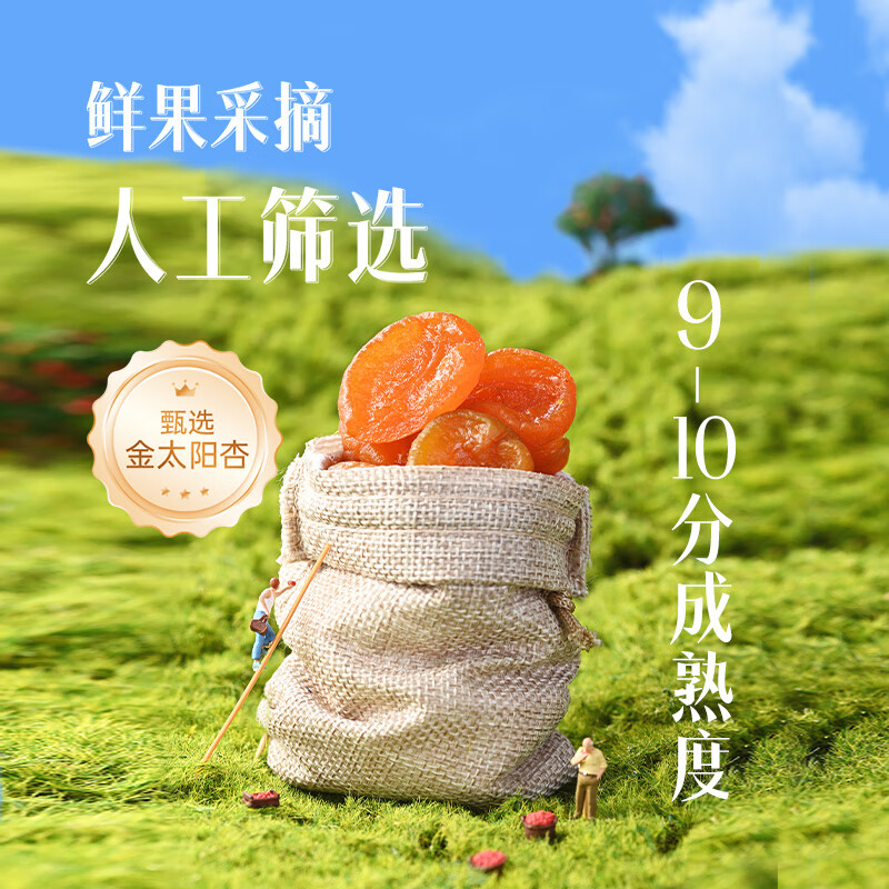 薛记炒货 红杏干 专区50款果干蜜饯可选 4.99元 - 清风线报