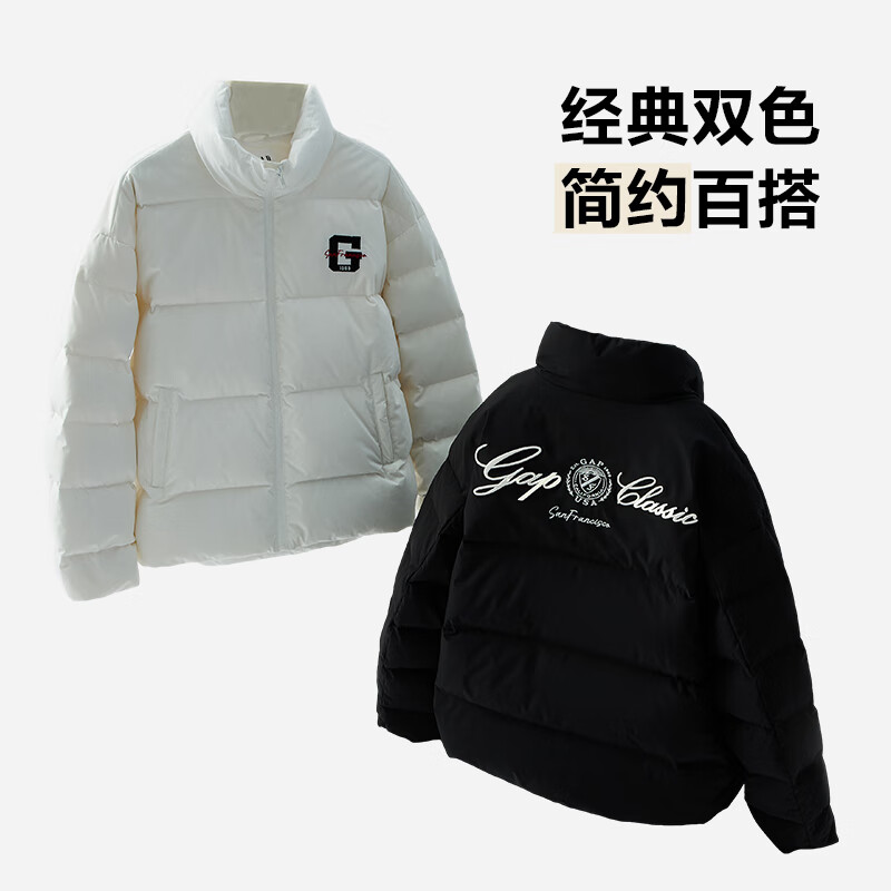 会员专享：Gap 盖璞 男士防风防泼水刺绣logo立领羽绒服 677674 269元包邮（需