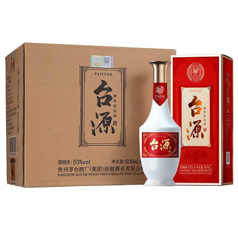 台源 贵州茅台台源 53%vol 酱香型白酒 500ml*6瓶 ￥363.55