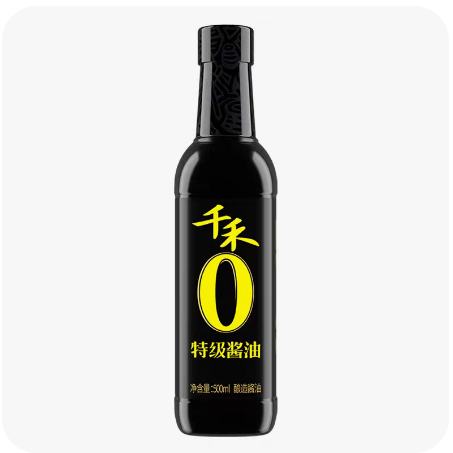 9日14点开始、限2000件、聚划算百亿补贴：千禾0添加生抽酱油 500ml*1瓶 5.9元