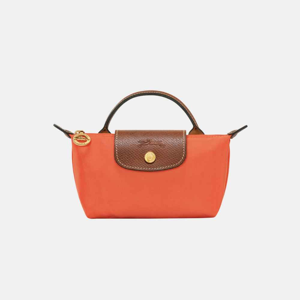 Longchamp Le Pliage 手提mini饺子包 橘色 $100（约729.98元）