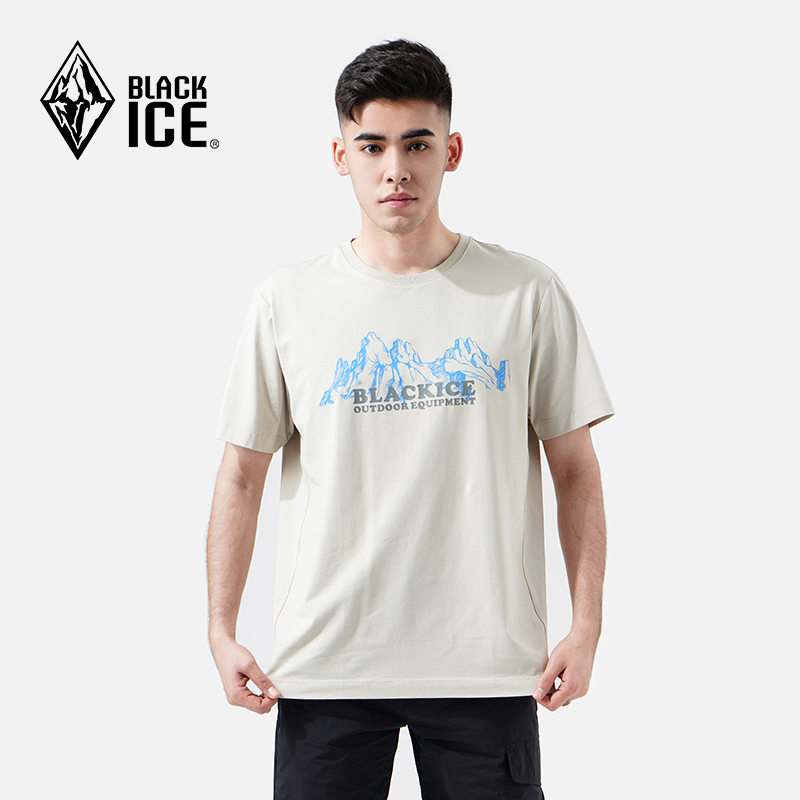 BLACKICE 24黑冰夏季户外休闲男款圆领T恤半袖凉感抗菌棉舒适短袖1512 69元