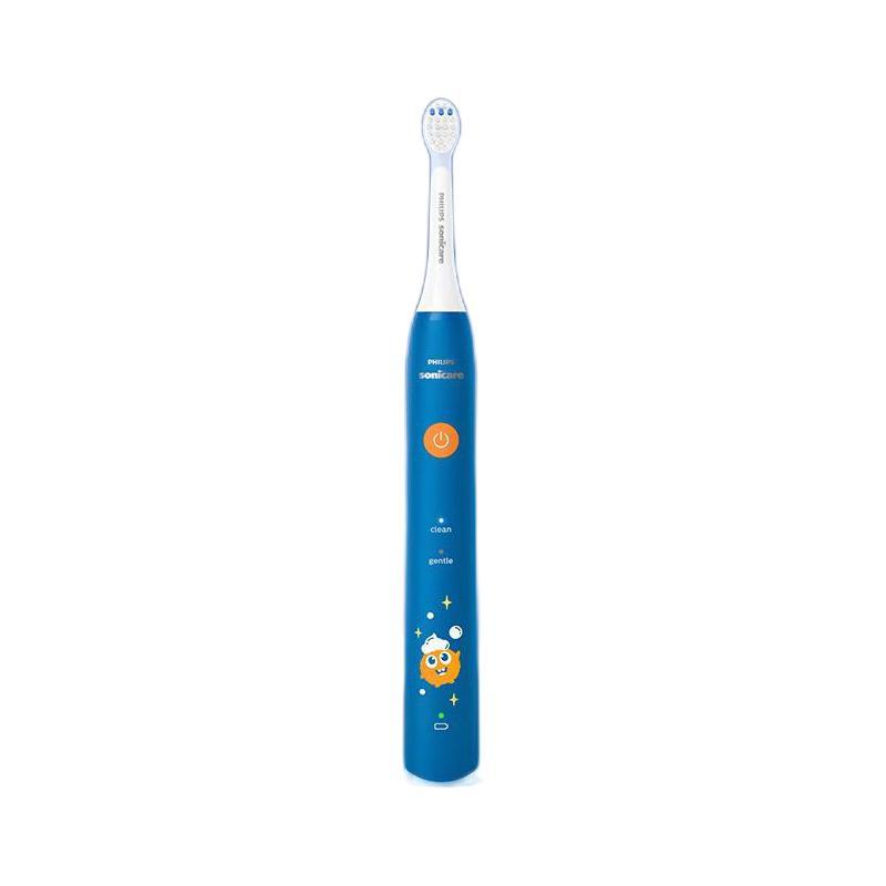 PHILIPS 飞利浦 儿童电动牙刷适用4-12岁 2种柔护模式温和清洁 自带2支刷头 生