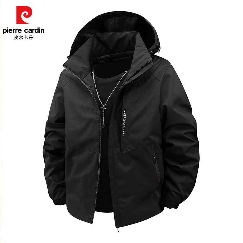 pierre cardin 皮尔·卡丹 男士连帽冲锋衣外套 CJ-2381 89.9元（需用券）