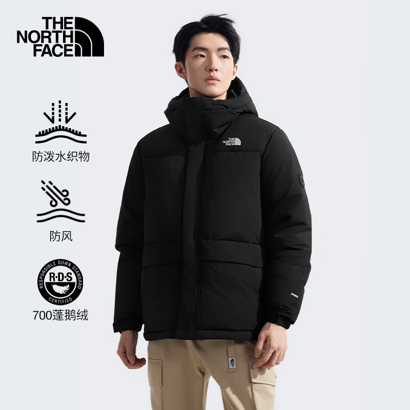 THE NORTH FACE 北面 羽绒服男户外700蓬鹅绒高蓬保暖外套81SF 黑色/JK3 XL 1799元