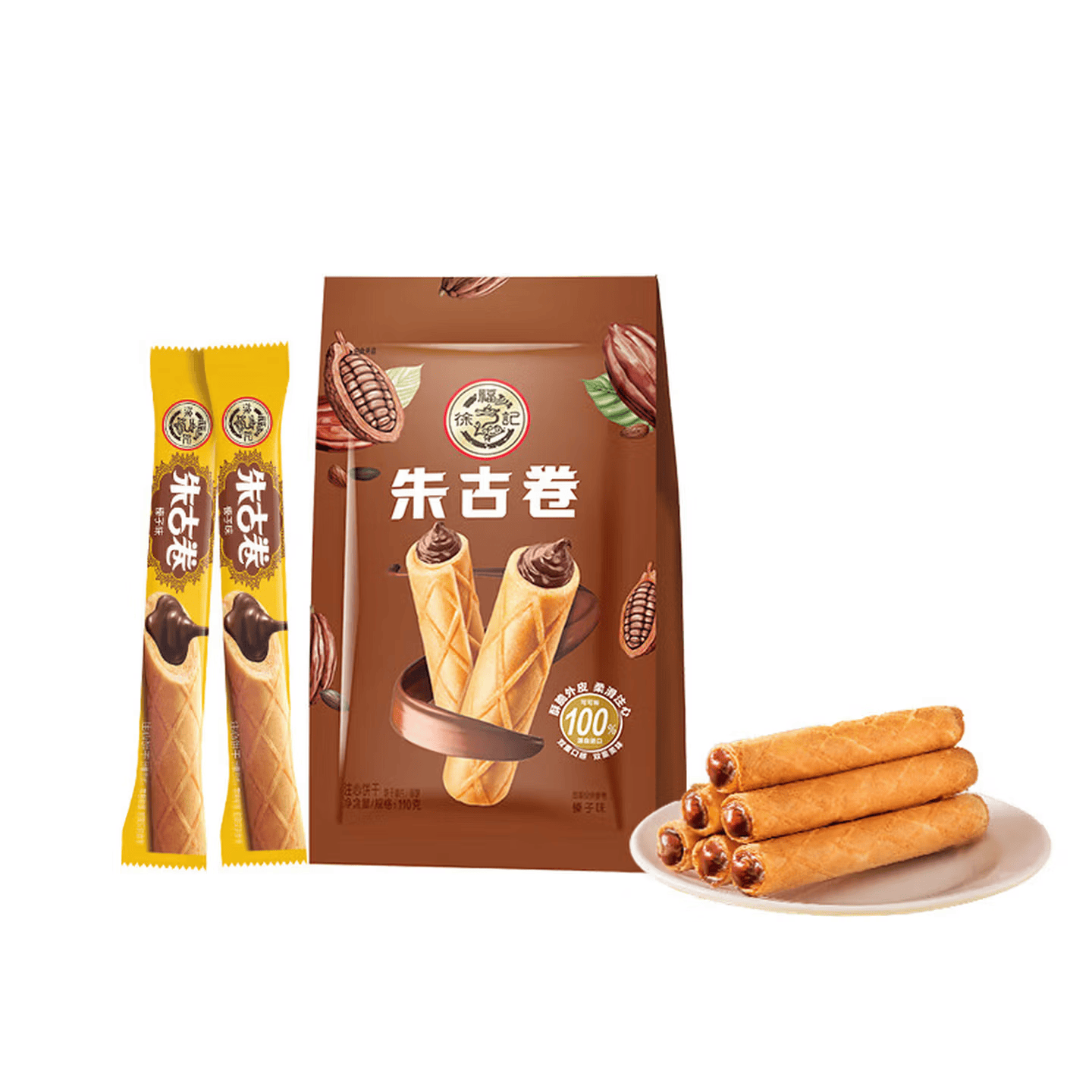 徐福记 朱古卷榛子味110g 3.23元（需买6件，需用券）