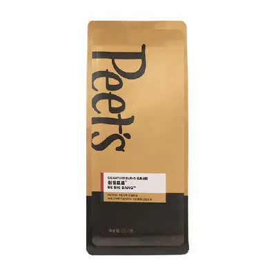 Peets皮爷店用创世巨星咖啡豆250g新鲜烘焙阿拉比卡手磨意式黑咖 64.8元