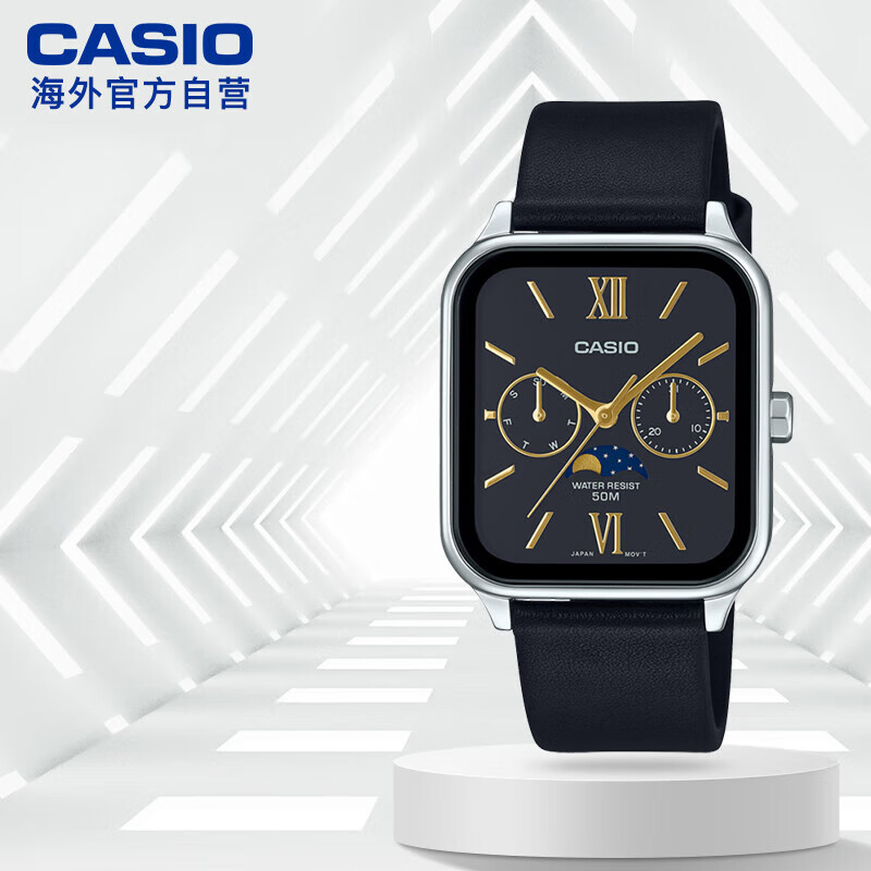 CASIO 月相显示石英表 MTP-M305L-1A2VDF 299元