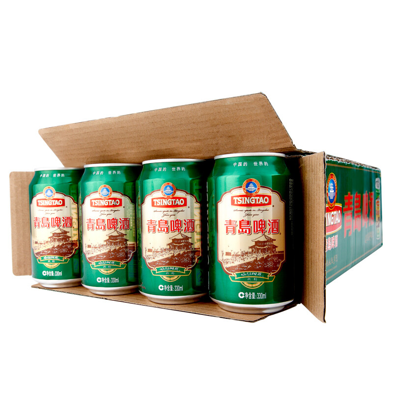 青岛啤酒 TSINGTAO 栈桥风光系列330ml*24听装整箱 78元(需用券)