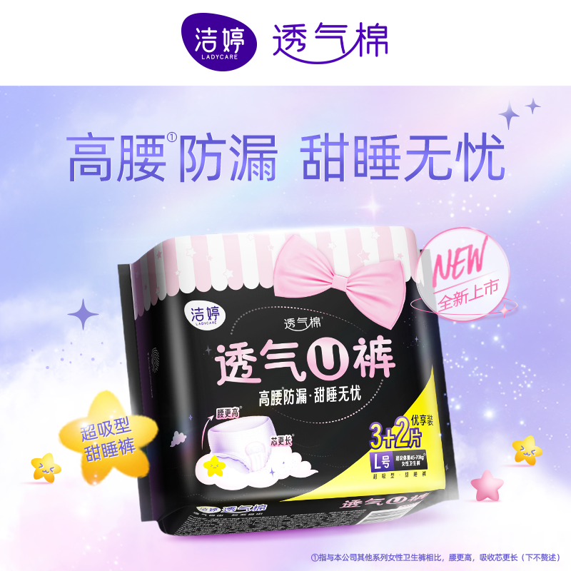 LADYCARE 洁婷 官旗 安心裤14条 24.9元（需用券）