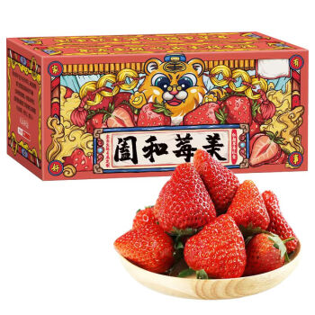 大凉山露天红颜99草莓 5斤装 ￥59.5