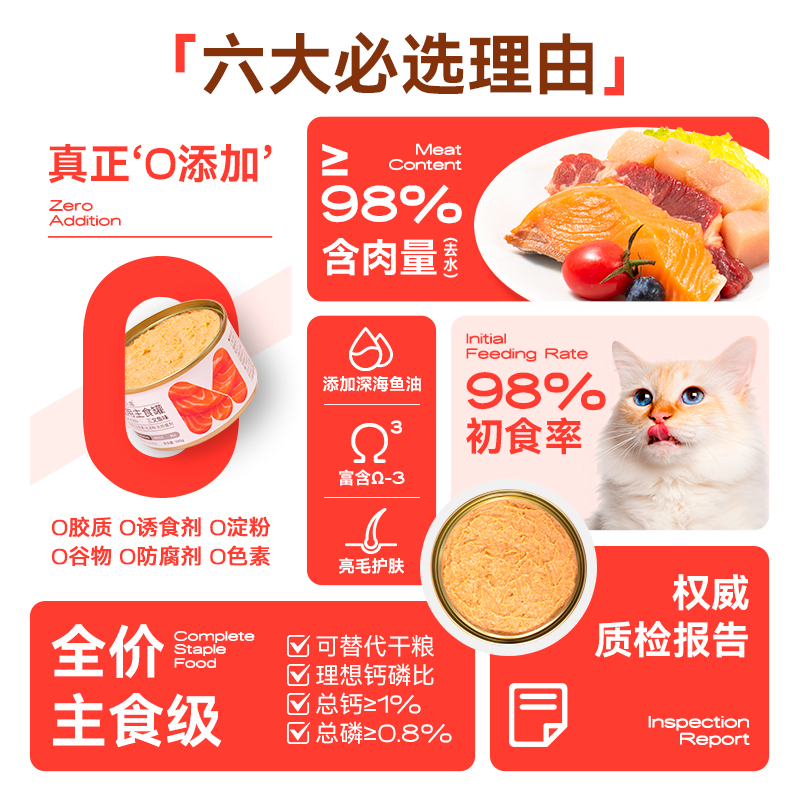 BEAUTY CAT 美人喵 猫罐头主食罐幼猫成猫饭营养增肥湿粮猫条猫咪零食全价猫