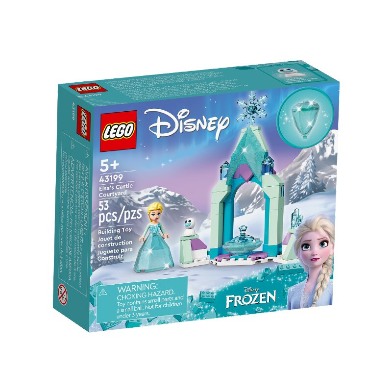 88VIP：LEGO 乐高 Disney Frozen迪士尼冰雪奇缘系列 43199 艾莎的城堡庭院 41.8元（