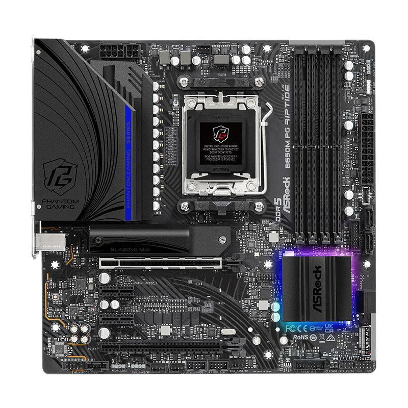 华擎 B650M PG Riptide 黑潮风暴 M-ATX主板（AMD AM5、B650） 973元