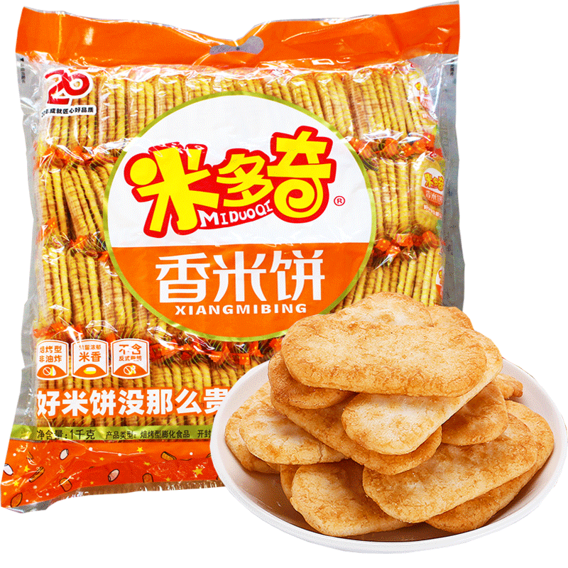 MIDUOQI 米多奇 香米饼680g雪饼家庭装 7.9元（需用券）