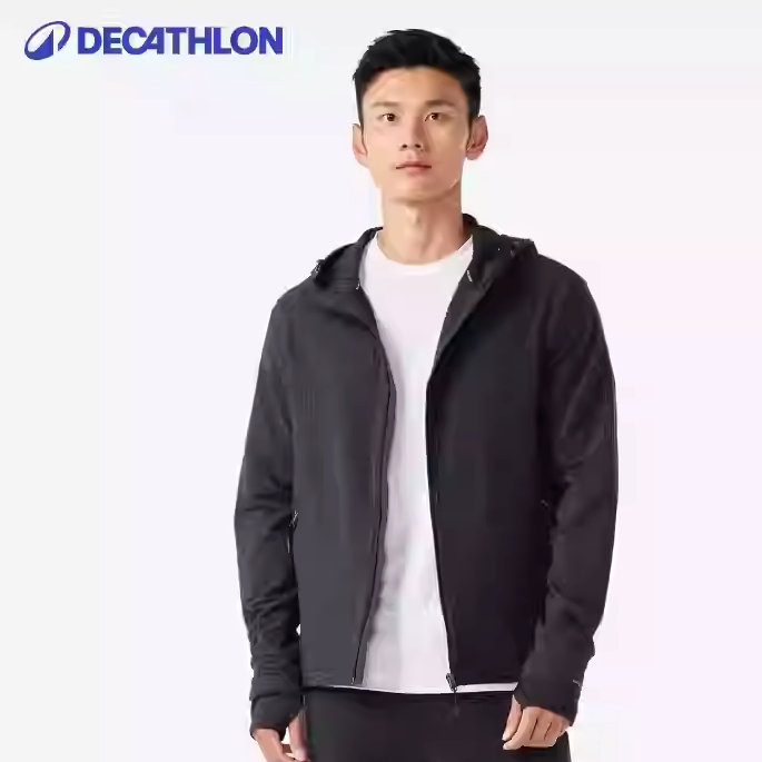 迪卡侬 DECATHLON 男款华夫格运动夹克 330425SAX1 229.8元包邮（拍下立减）