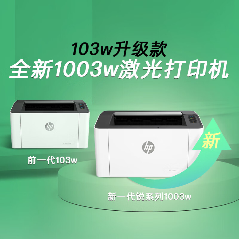 HP 惠普 1003w 无线激光打印机 ￥596