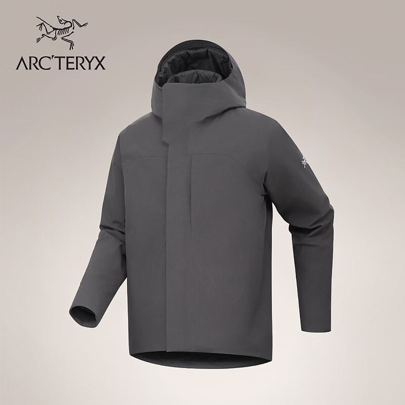 ARC'TERYX 始祖鸟 THERME INSULATED JACKET GORE-TEX 防水 男子 保暖棉服 GRAPHITE/灰黑色 X