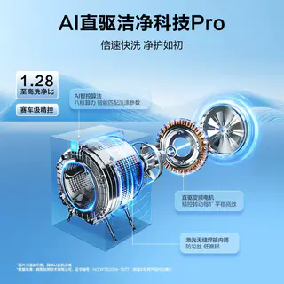 海尔 云溪4.0系列 XQG100-BLEU75TU1滚筒洗衣机 10kg 晶釉蓝 1640.5元 - 线报酷 海尔 云溪4.0系列 XQG100-BLEU75TU1滚筒洗衣机 10kg 晶釉蓝 1640.5元 - 线报酷